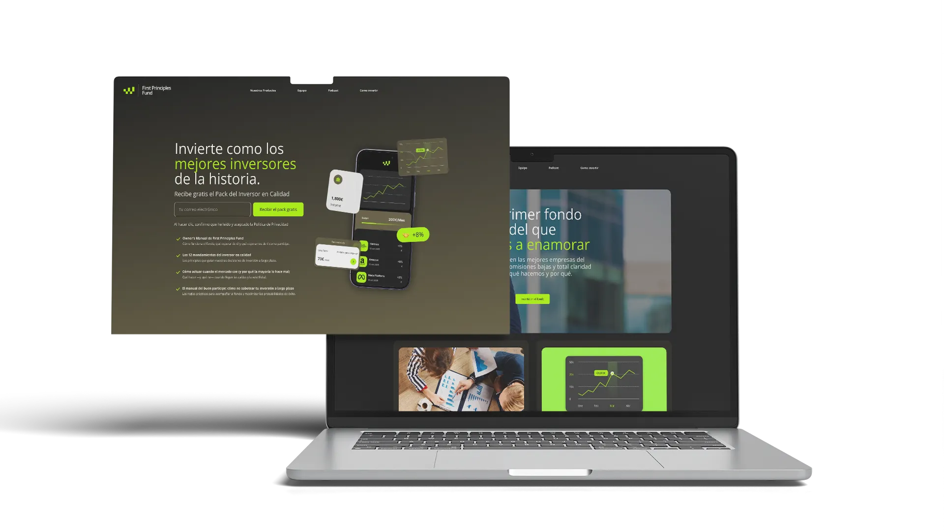 First Principles Fund — home del fondo con mensaje de inversión accesible a largo plazo